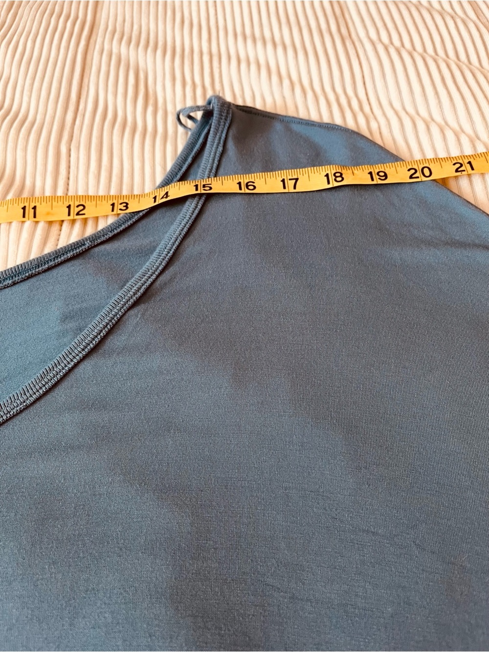 Free People Oversized Off The Shoulder VNeck Long Sleeve Top - Teal Blue - Picture 5 of 11